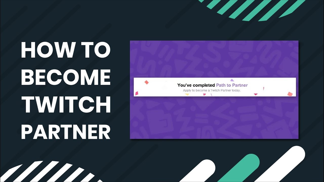 How to Partner and Participate on Twitch